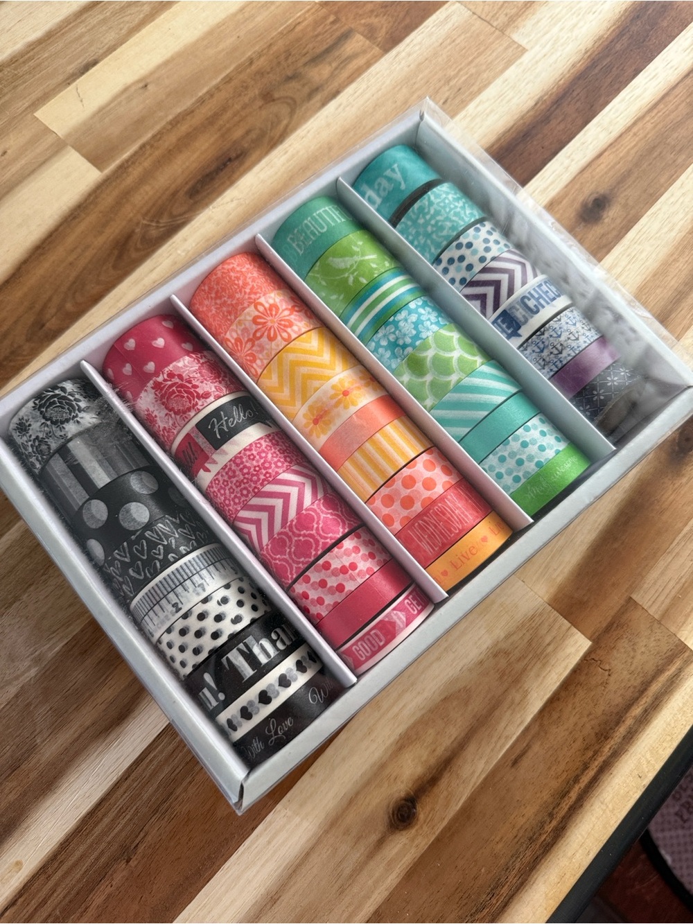 Decorative Washi Tape Set - Multicolor Craft Rolls